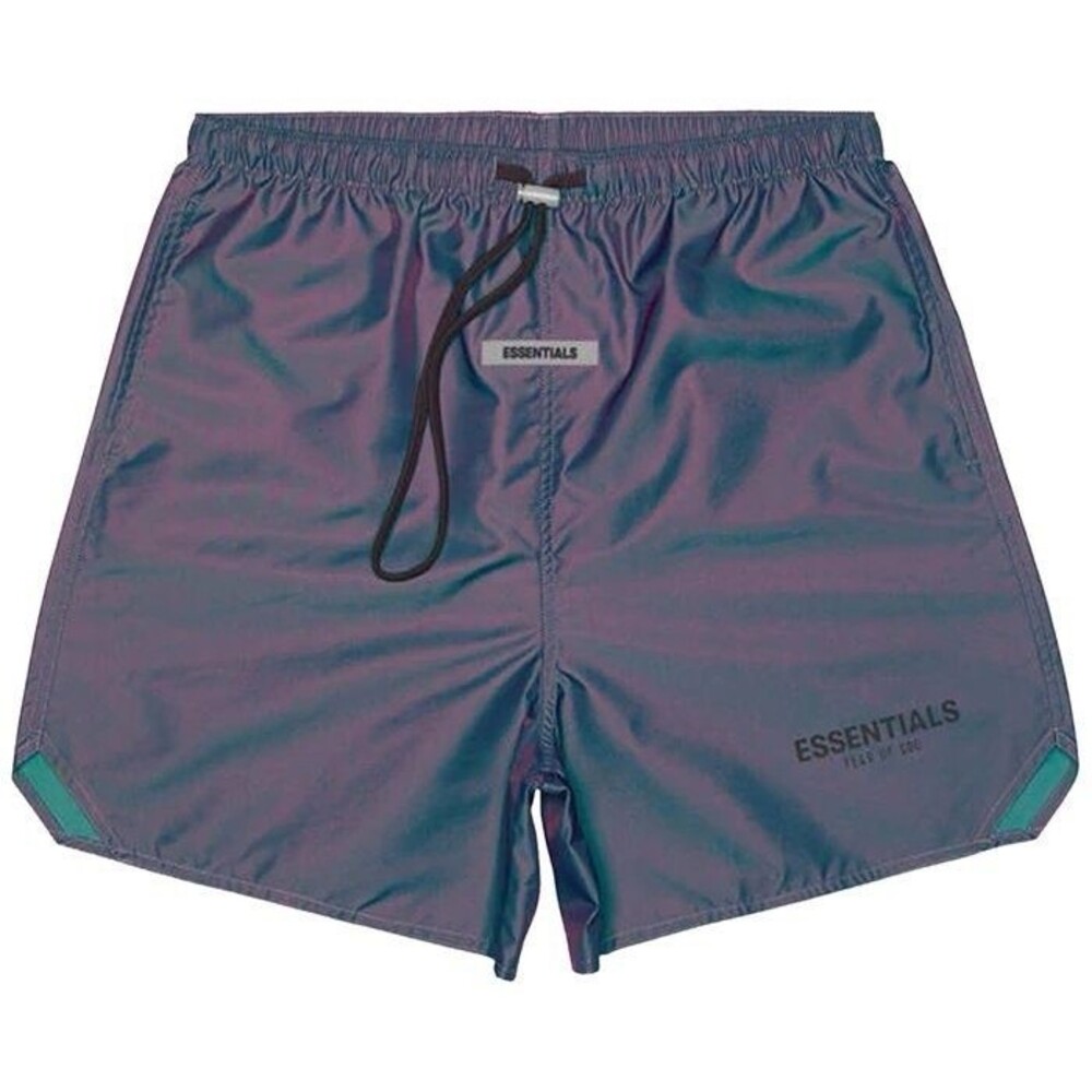 Fear of God Essentials Volley Nylon Running Shorts Iridescent Size XS EUC